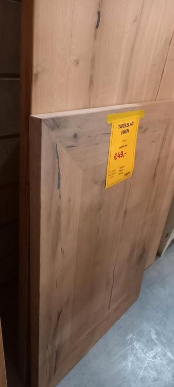Eiken tafel/salontafel blad 140x70cm beschikbaar voor biedingen
