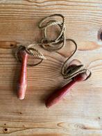 Vintage Springtouw met Houten Handvatten, Antiek en Kunst, Ophalen of Verzenden