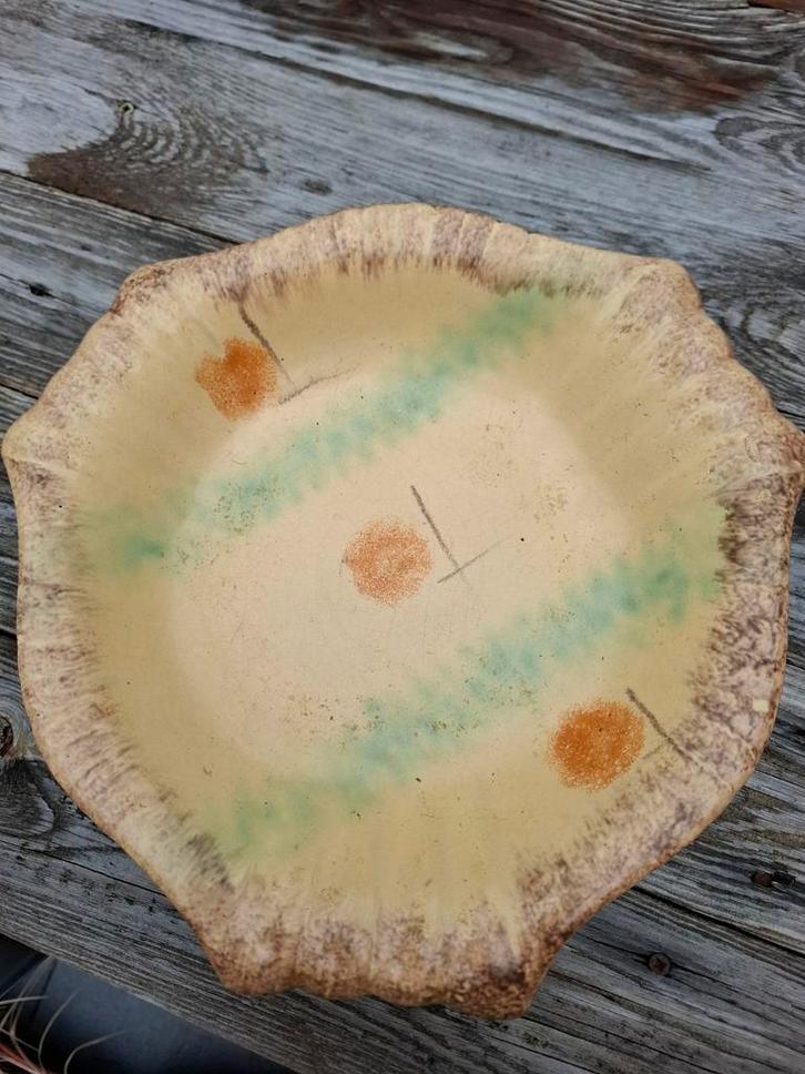 Vintage Aardewerk Schaal, Antiek en Kunst, Antiek | Schalen, Ophalen of Verzenden