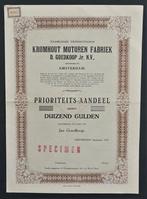 Kromhout Motoren Fabriek D. Goedkoop Jr. - Amsterdam 1937, Verzenden, 1920 tot 1950, Aandeel