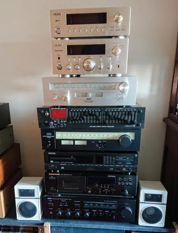 Diversen audio: optisch redelijke/goede staat Werking onbek. beschikbaar voor biedingen
