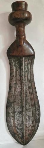 Antiek Afrikaans mes met houten handvat, Antiek en Kunst, Ophalen of Verzenden