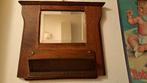 Oud spiegeltje met kammen bakje, Antiek en Kunst, Ophalen of Verzenden, Minder dan 50 cm, Minder dan 100 cm