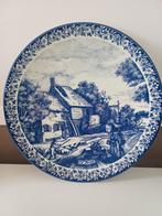 Delfts Blauw Wandbord - De Herfst, Ophalen of Verzenden