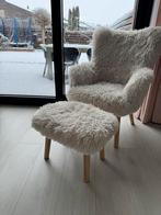 Stoel Jysk HVILSTED met voetenbank, Ophalen, Zo goed als nieuw, Wit, Eén