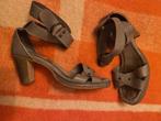 Mt 38 Humanoid grijs bruine leren sandalen schoenen, Ophalen of Verzenden, Zo goed als nieuw, Bruin, Sandalen of Muiltjes
