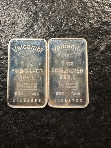 2x 1 Oz Valcambi beschikbaar voor biedingen
