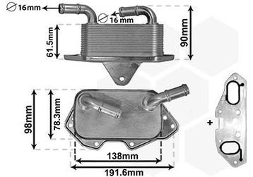 Van Wezel Oliekoeler Audi 3.0TFSI & VW Touareg 06e117021  beschikbaar voor biedingen
