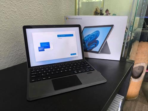 ZGAN: Microsoft surface go 3 + toetsenbord, Computers en Software, Windows Tablets, Zo goed als nieuw, Wi-Fi, 10 inch, 64 GB, Uitbreidbaar geheugen