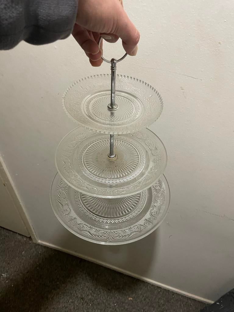 NIEUW Vintage Etage Schaal, Ophalen of Verzenden, Gebruikt