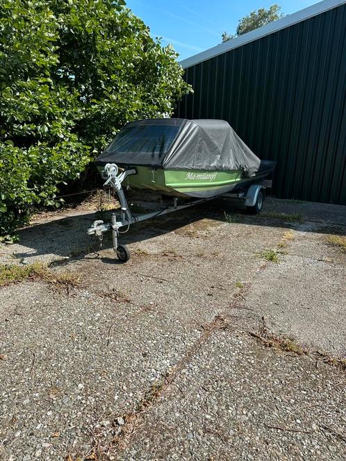 Prachtige platbodem allcraft, Watersport en Boten, Sloepen, Zo goed als nieuw, Tot 10 pk, 3 tot 6 meter, Buitenboordmotor, Benzine