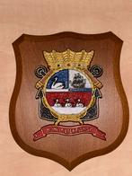 Marine schildje Hr. Ms. Pieter Florisz, Verzamelen, Ophalen of Verzenden, Marine, Nederland, Embleem of Badge