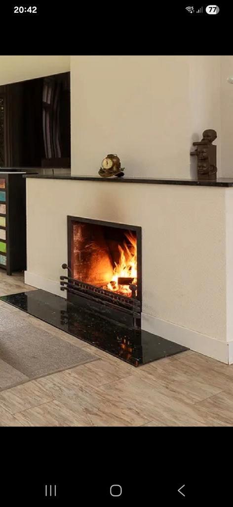 Inbouw Openhaard - 61x70.5cm, Huis en Inrichting, Kachels, Gebruikt, Inbouw, Houtkachel, Hout, Ophalen