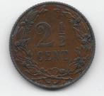 Nederland 2½ cent 1904 KM# 134, Postzegels en Munten, Ophalen of Verzenden, Koningin Wilhelmina, Overige waardes, Losse munt
