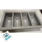 bestekbak 4 vaks grijs horeca, Kunststof, Gebruikt, Ophalen of Verzenden, Nb