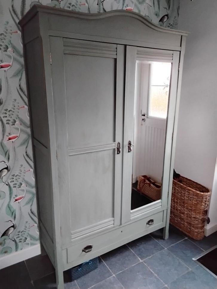 Oude brocante grenen kast kinderkamer uit ong.1920  KOOPJE, Kinderen en Baby's, Kinderkamer | Commodes en Kasten, Gebruikt, 105 cm of meer