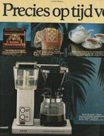 Retro reclame 1984 Douwe Egberts koffiezetter blik servies, Verzamelen, Verzenden, Overige typen
