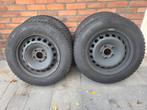Winterbanden Pirelli 195/65 R15 op stalen velg 5x114.3, Auto-onderdelen, Banden en Velgen, Ophalen, Gebruikt, 15 inch, Banden en Velgen