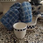 Ei warmers, blauw geruit, Ophalen of Verzenden, Gebruikt, Overige materialen, Overige stijlen