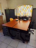 Bureautafels, Merk: Kembo, Huis en Inrichting, Tafels | Sidetables, Ophalen, Gebruikt, 200 cm of meer, Kersenhout
