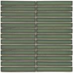 Tegels the Mosaic Factory Glossy Forest Green Sevilla Kitkat, Nieuw, Minder dan 5 m², Wandtegels, Keramiek