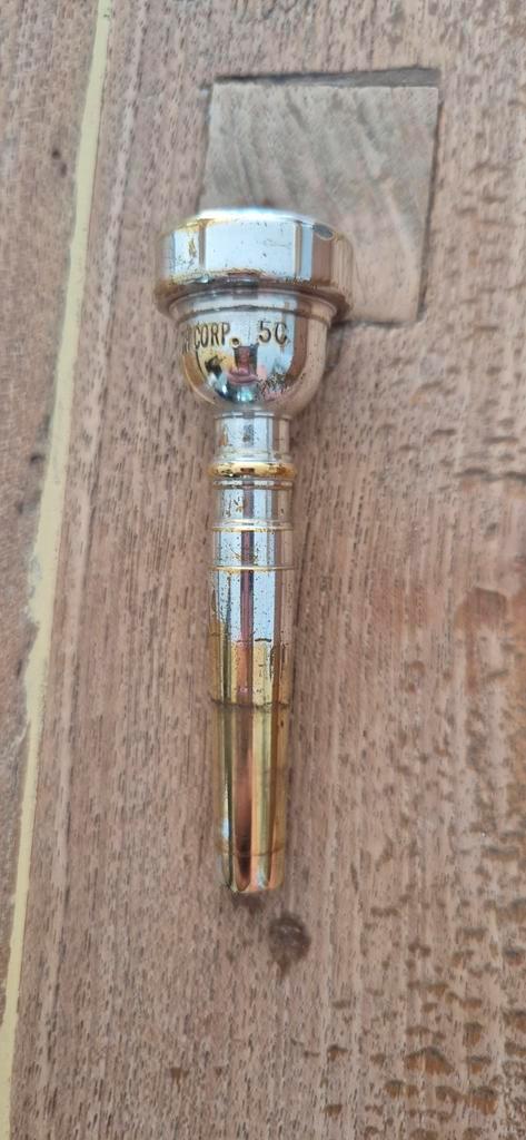 Vincent Bach CORP. 5C trompet mondstuk, Muziek en Instrumenten, Blaasinstrumenten | Trompetten, Gebruikt, Bes-trompet, Ophalen of Verzenden