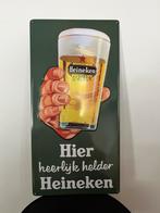 Heineken bier reclamebord, Verzamelen, Biermerken, Ophalen, Zo goed als nieuw, Reclamebord, Plaat of Schild, Heineken