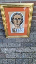 Religieus Portret pastel gemengde techniek Arie Vermeer, Ophalen of Verzenden