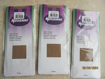 NIEUW 3x MARIANNE 20 denier PANTY sokjes one size WINEBLUSH beschikbaar voor biedingen