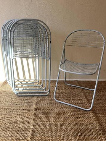 IKEA Aland Klapstoel - Grijs - Set van 6 - Gammelgaard  beschikbaar voor biedingen