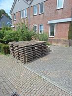 Grindtegels 60x40 ongeveer 152 st plus 12 vierkante stenen, Tuin en Terras, Tegels en Klinkers, Ophalen, Gebruikt, 10 m² of meer