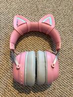 Roze Koptelefoon met Kattenoren - Draadloos, Overige merken, Nieuw, Ophalen of Verzenden, Over oor (circumaural)