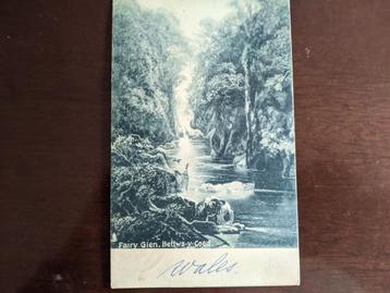 UK Wales 1905; Fairy Glen. Bettws-y-Coed LEES 2 FOTO'S beschikbaar voor biedingen