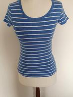 Blauw gestreept T-shirt, Kleding | Dames, T-shirts, Blauw, Ophalen of Verzenden, Korte mouw, Maat 34 (XS) of kleiner