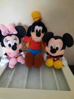 Disney knuffels Mickey Mouse Minnie Mouse en Goofy, Ophalen of Verzenden, Mickey Mouse, Zo goed als nieuw, Beeldje of Figuurtje