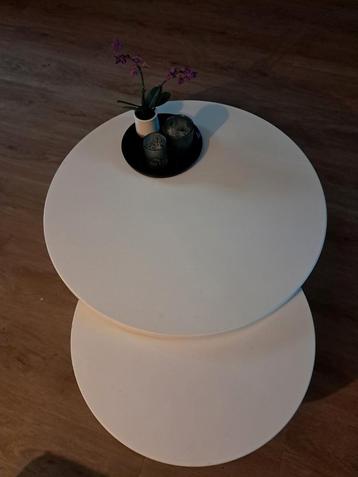 Witte Salontafeltjes - 2 Stuks beschikbaar voor biedingen
