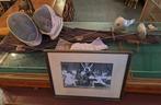Antieke schermsport set degens maskers handschoenen en tas, Antiek en Kunst, Curiosa en Brocante, Ophalen