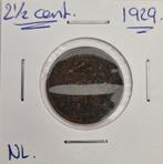 Nederland  2  1/2  cent  1929, Postzegels en Munten, Munten | Nederland, Ophalen, Koningin Wilhelmina