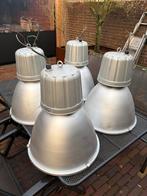 4 mooie metalen industriële hanglampen, Ophalen, Zo goed als nieuw