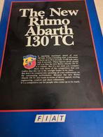 Jaren 80 Fiat Ritmo Abarth folder als nieuw Fiat Ritmo 2, Ophalen of Verzenden, Zo goed als nieuw, Overige merken