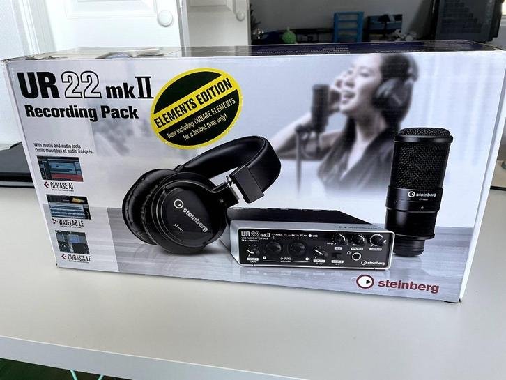 Steinberg UR22 MKII | Opname Studio in 1 Pakket, Muziek en Instrumenten, Microfoons, Gebruikt, Studiomicrofoon, Ophalen of Verzenden