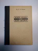 Ds. G.H. Kersten korte lessen over kort begrip, Ophalen of Verzenden, Gelezen