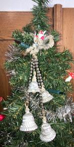 Oude gablozer kerstbal ornament met kerstklokjes, Diversen, Kerst, Ophalen of Verzenden, Gebruikt