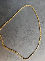 GOLD PLATED GOURMET SCHAKELKETTING CUBAN SCHAKEL KETTING, Sieraden, Tassen en Uiterlijk, Kettingen, Ophalen of Verzenden, Zo goed als nieuw