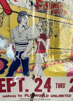 VINTAGE CARNIVAL AFFICHE UIT AMERIKA, Antiek en Kunst, Ophalen