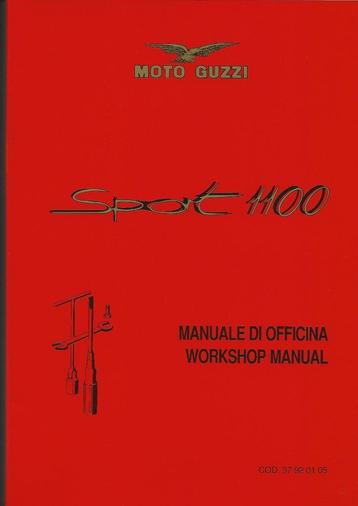 Moto Guzzi Sport 1100 workshop manual (005v) beschikbaar voor biedingen