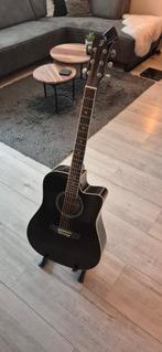 Fazley W50CBK akoestische western gitaar + standaard + tuner, Ophalen of Verzenden, Zo goed als nieuw, Western- of Steelstringgitaar