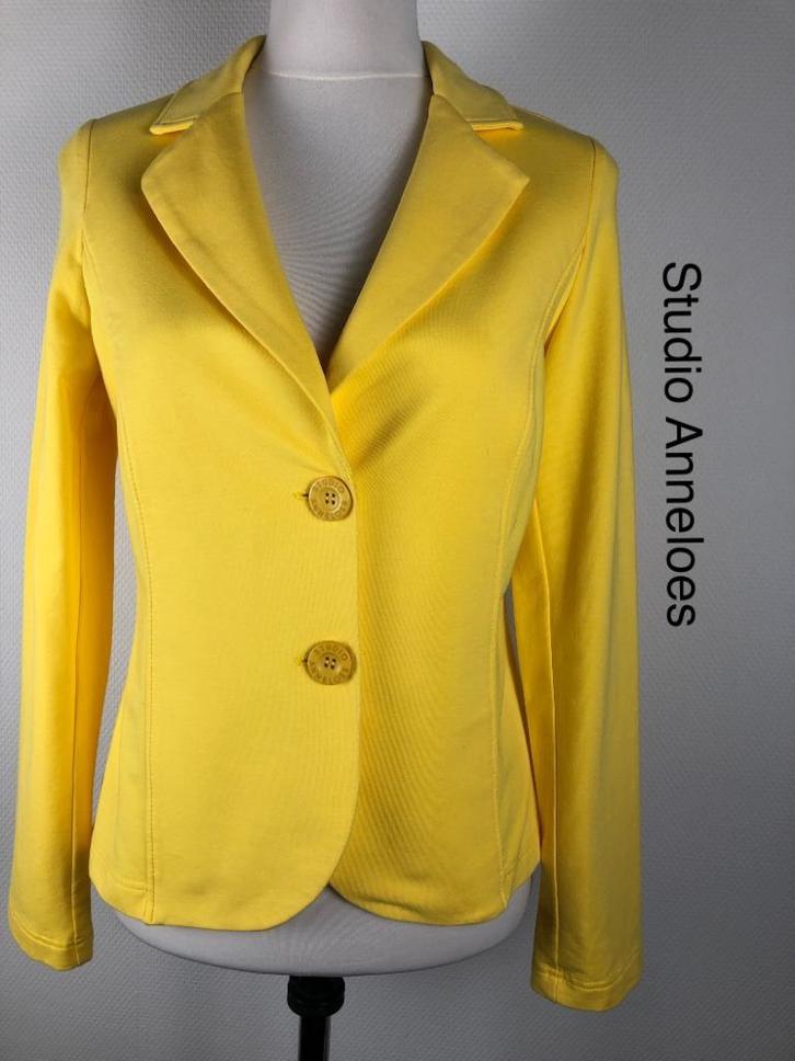 Studio Anneloes Blazer  (mt: 36) 18,4/7884, Kleding | Dames, Jasjes, Kostuums en Pakken, Zo goed als nieuw, Maat 36 (S), Geel
