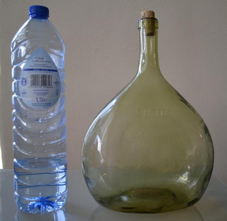 franse antieke wijn gist fles 3 liter {9}, Antiek en Kunst, Antiek | Glas en Kristal, Ophalen