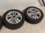 Lichtmetalen velgen 5x112 met Dunlop winterbanden 205 55 16, Ophalen, Gebruikt, Velg(en), 16 inch